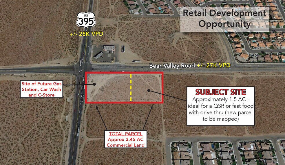 US Highway 395 & Bear Valley Rd, Victorville, CA à louer - Aérien - Image 3 de 4