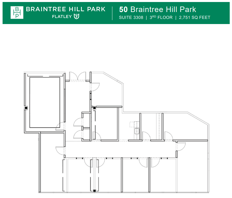 50 Braintree Hill Office Park, Braintree, MA à louer Plan d  tage- Image 1 de 1