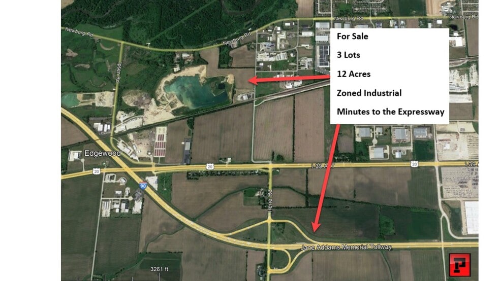 Irene Road, Belvidere, IL for sale - Aerial - Image 1 of 3