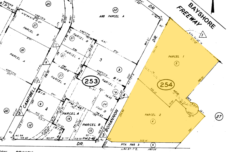 4300 Bohannon Dr, Menlo Park, CA for lease - Plat Map - Image 3 of 8