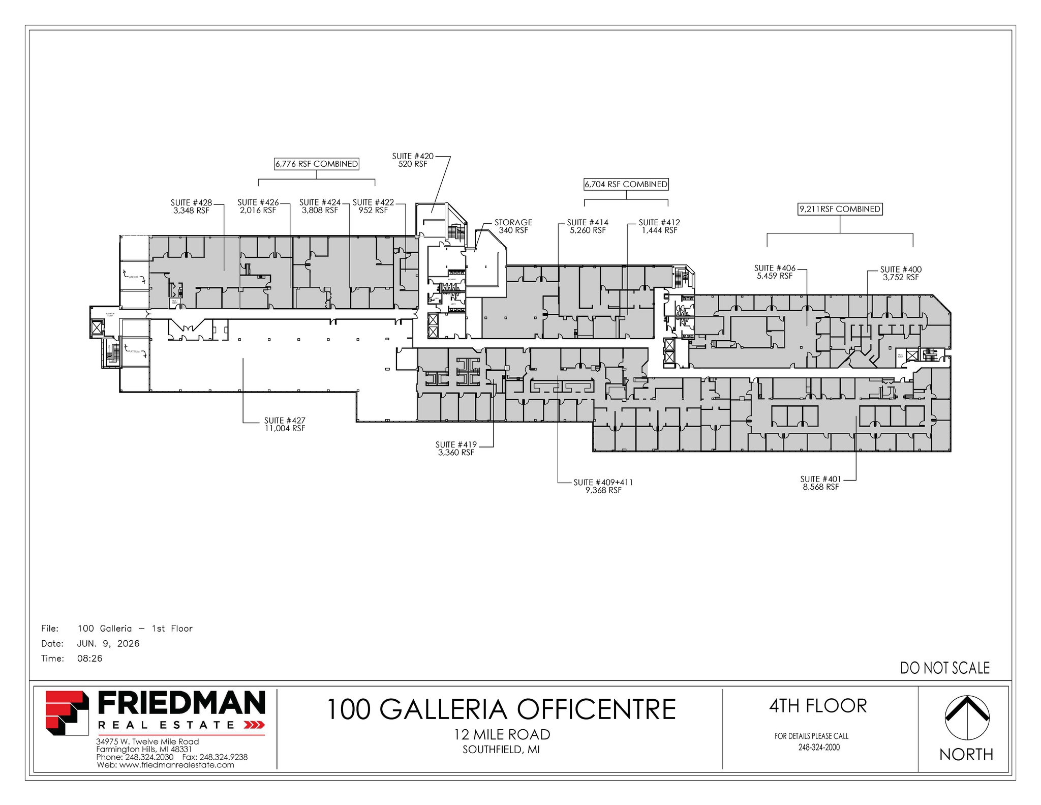 300 Galleria Officentre, Southfield, MI for lease Floor Plan- Image 1 of 1