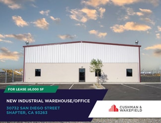 Plus de détails pour 30732 San Diego st, Shafter, CA - Industriel à louer