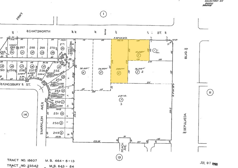 15414 Chatsworth St, Mission Hills, CA for lease - Plat Map - Image 3 of 4