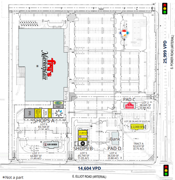 NWC Power Rd & Elliot Rd, Gilbert, AZ for lease - Building Photo - Image 1 of 2