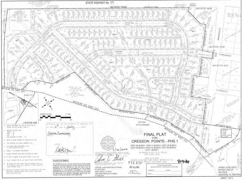 Cresson Crossroads +/- 427 AC dev portefeuille de 1 propriétés à vendre sur LoopNet.ca Plan cadastral- Image 1 de 3