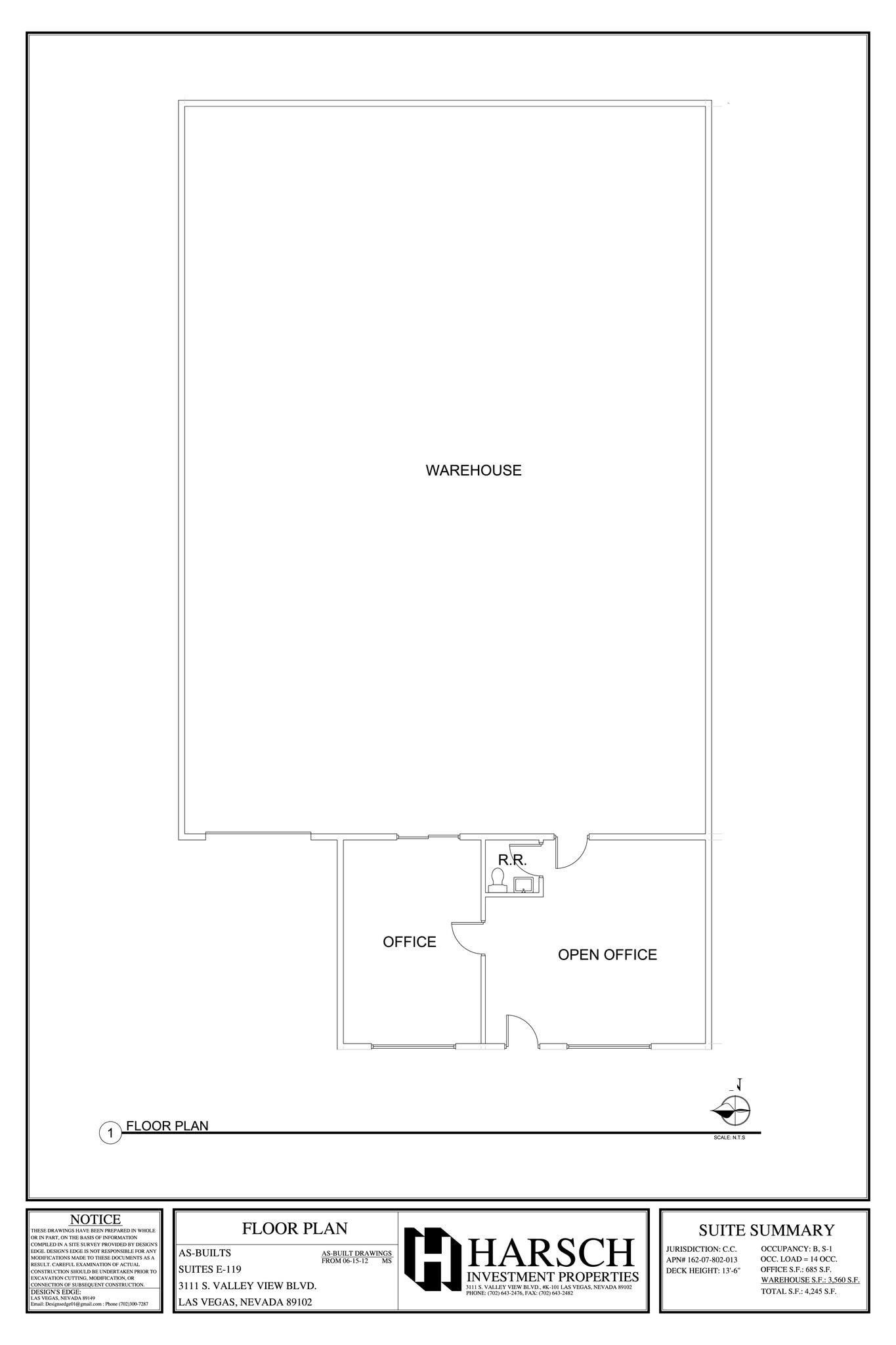 3111 S Valley View Blvd, Las Vegas, NV for lease Site Plan- Image 1 of 1