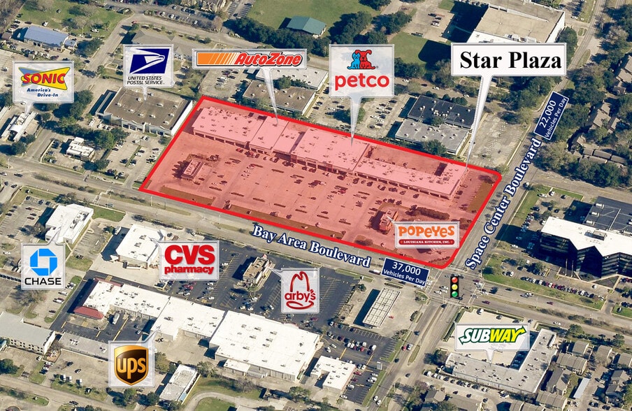 2402-2416 Bay Area Blvd, Houston, TX à louer - Aérien - Image 1 de 2