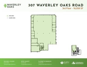 307 Waverley Oaks Rd, Waltham, MA for lease Floor Plan- Image 1 of 5