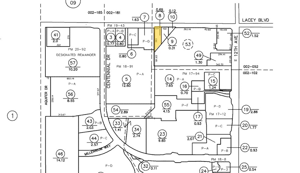 1863 W Lacey Blvd, Hanford, CA à louer - Plan cadastral - Image 2 de 6