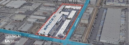 12501-12529 Crenshaw Blvd, Hawthorne, CA - AERIAL map view