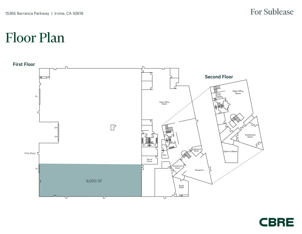 15365 Barranca Pky, Irvine, CA à louer Plan d’étage- Image 1 de 1