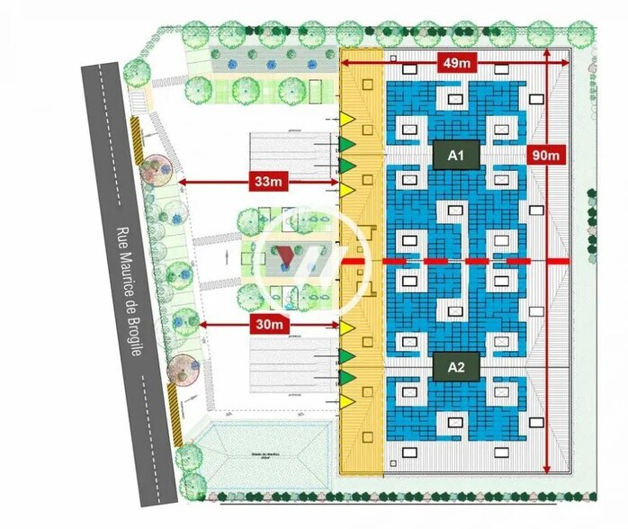Industriel dans Aulnay-sous-Bois à louer - Plan de site - Image 2 de 2