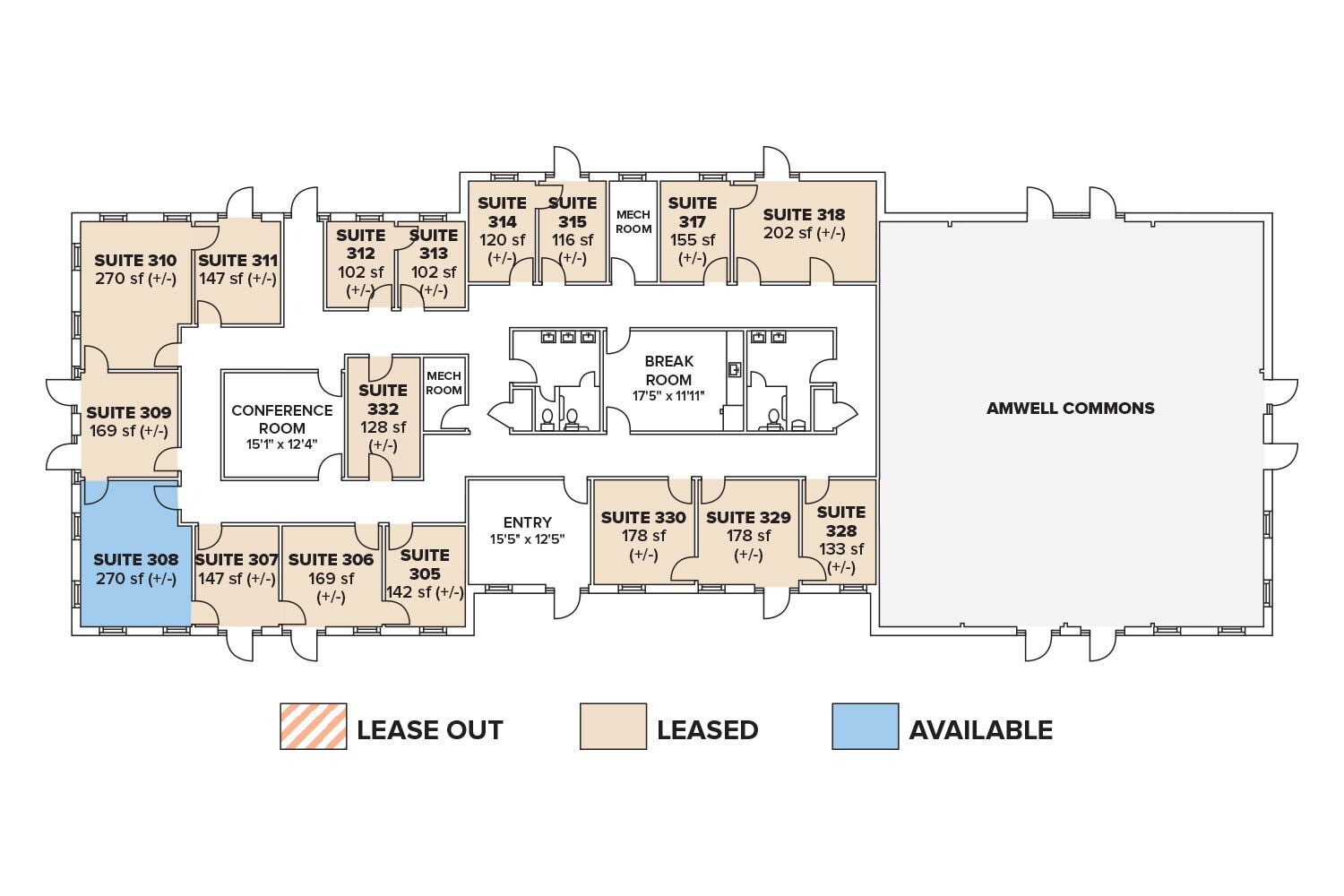 390 Amwell Rd, Hillsborough, NJ for lease Floor Plan- Image 1 of 1