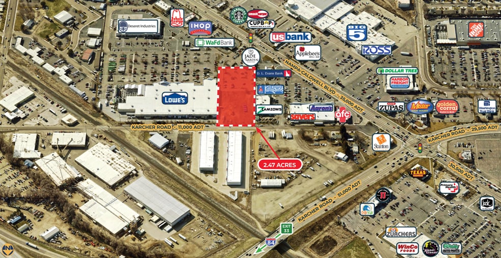 0 Caldwell Blvd, Nampa, ID à louer - Aérien - Image 2 de 9