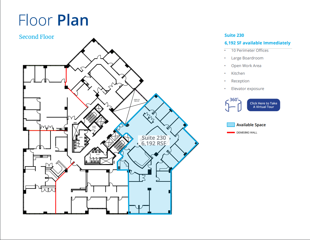 175 Commerce Valley Dr W, Markham, ON à louer Plan d’étage- Image 1 de 1