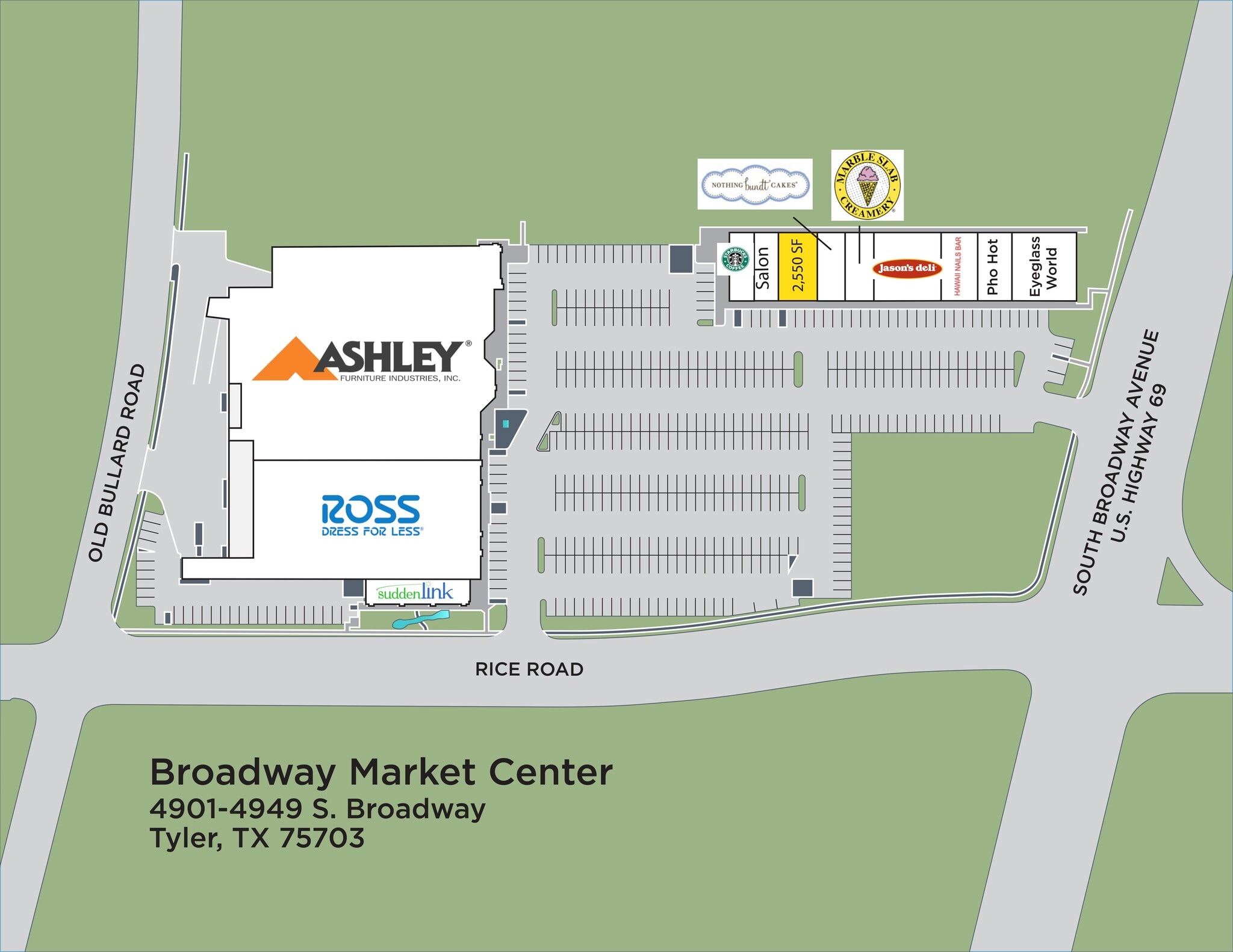 7901-7925 S Broadway Ave, Tyler, TX for lease Site Plan- Image 1 of 1