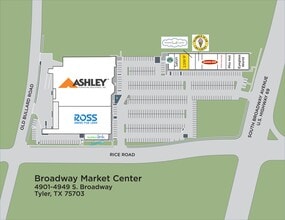 7901-7925 S Broadway Ave, Tyler, TX for lease Site Plan- Image 1 of 1