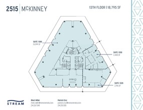 2515 McKinney Ave, Dallas, TX à louer Plan d  tage- Image 1 de 1