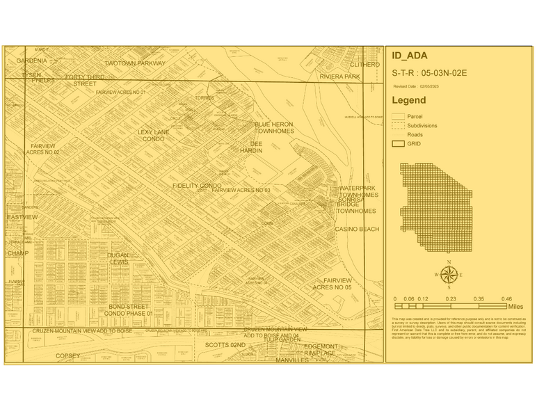 106 W 36th St, Garden City, ID à vendre - Plan cadastral - Image 3 de 3