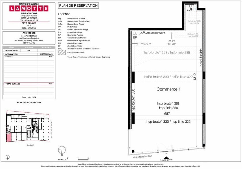 Retail in Bruges for lease - Floor Plan - Image 2 of 2