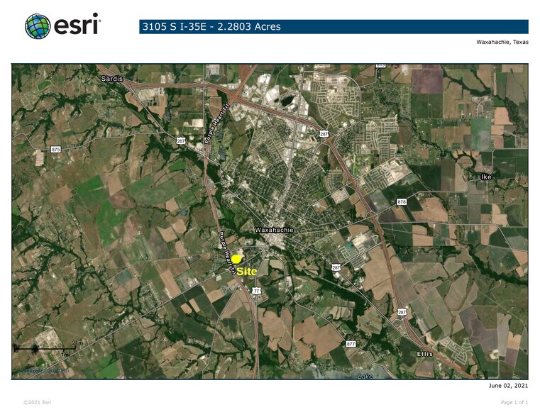 3105 S I-35 E, Waxahachie, TX à vendre - Aérien - Image 1 de 2