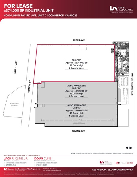 4000 Union Pacific Ave, Commerce, CA for lease - Site Plan - Image 2 of 3