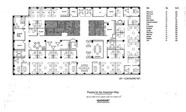 1101 15th St NW, Washington, DC à louer Plan d’étage- Image 1 de 1