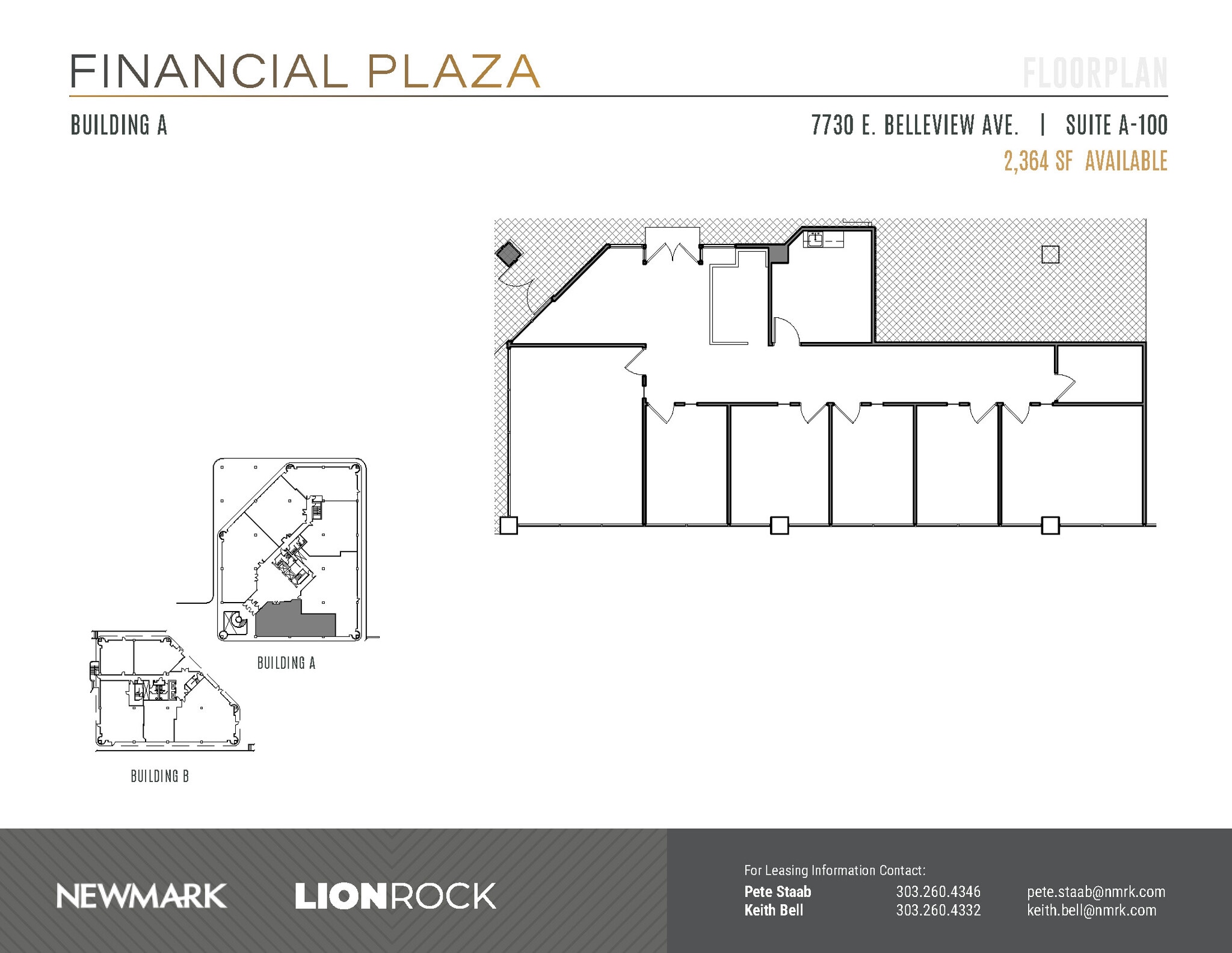 7730 E Belleview Ave, Greenwood Village, CO à louer Plan d’étage- Image 1 de 2