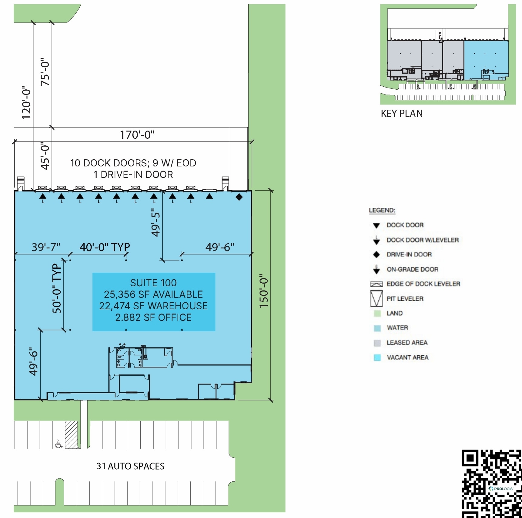 560 Atlanta S Pky, College Park, GA à louer Plan d’étage- Image 1 de 1