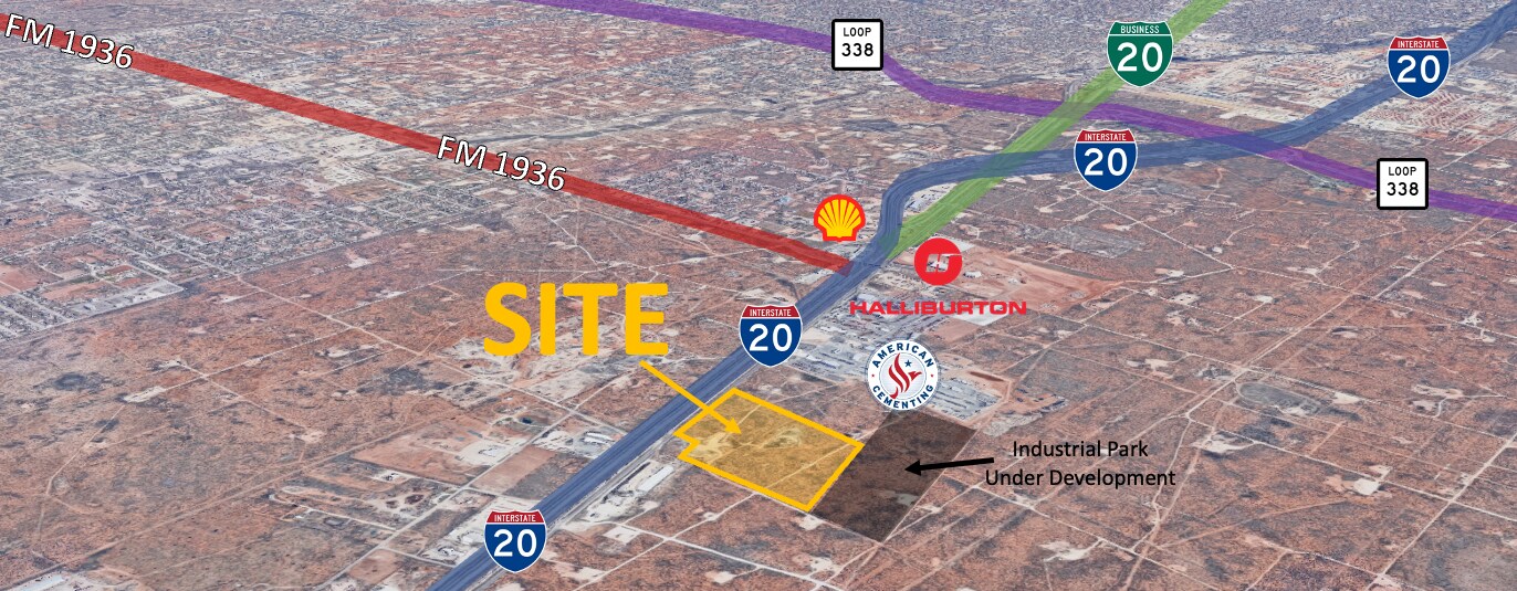 6801 Murphy Road, Odessa, TX for sale Aerial- Image 1 of 2