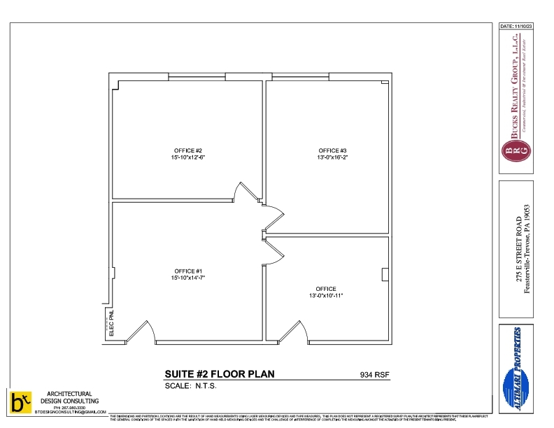 275 E Street Rd, Feasterville, PA for lease Floor Plan- Image 1 of 5