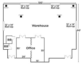 3441 Landco Dr, Bakersfield, CA for lease Floor Plan- Image 2 of 2