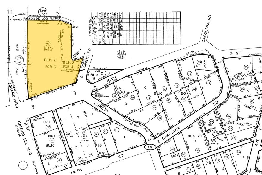 1555 Camino del Mar, Del Mar, CA à louer - Plan cadastral - Image 2 de 12