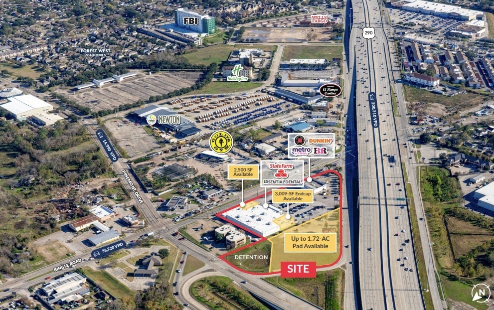 NEQ of U.S. Highway 290 and Bingle Road, Houston, TX for lease Primary Photo- Image 1 of 3