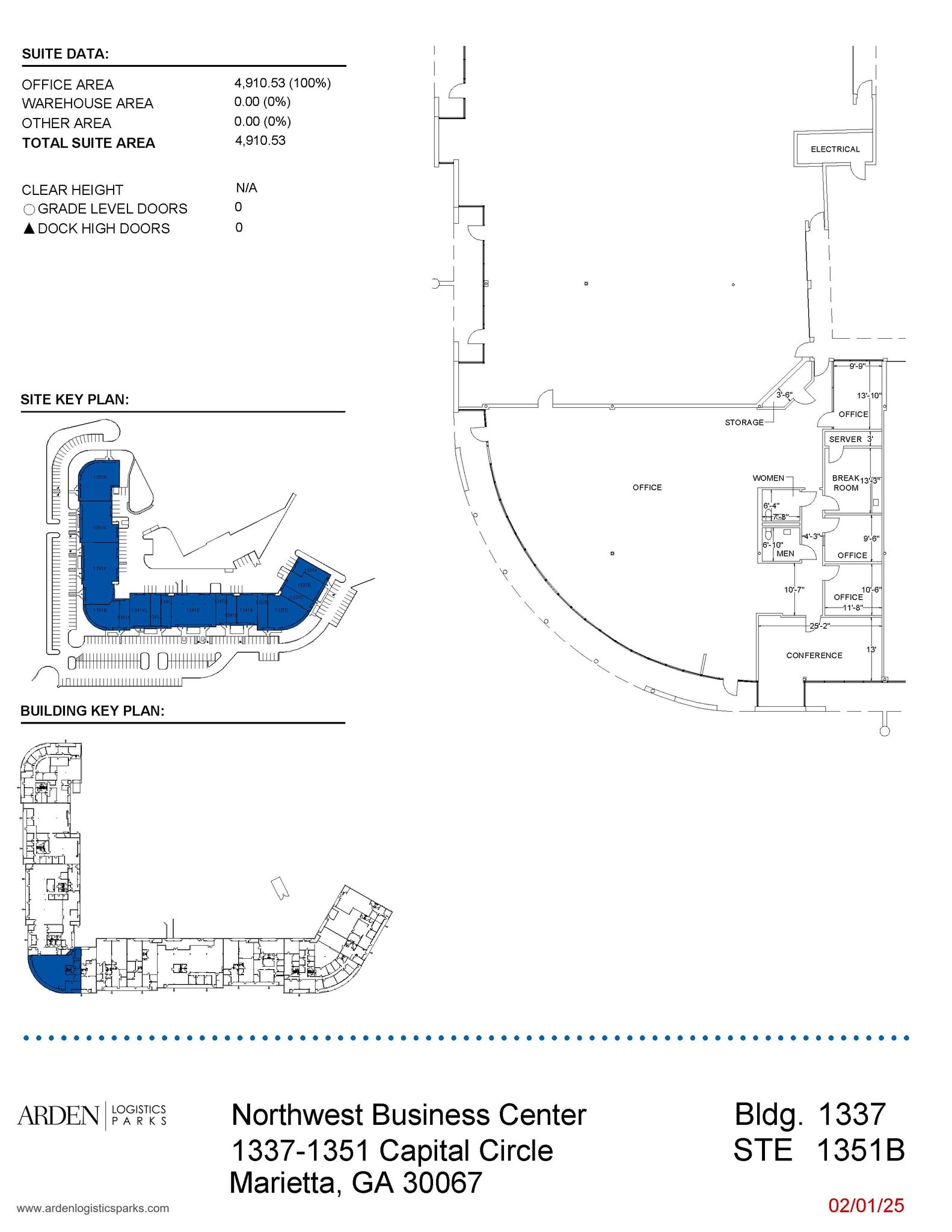 1335 Capital Circle, Marietta, GA for lease Floor Plan- Image 1 of 1