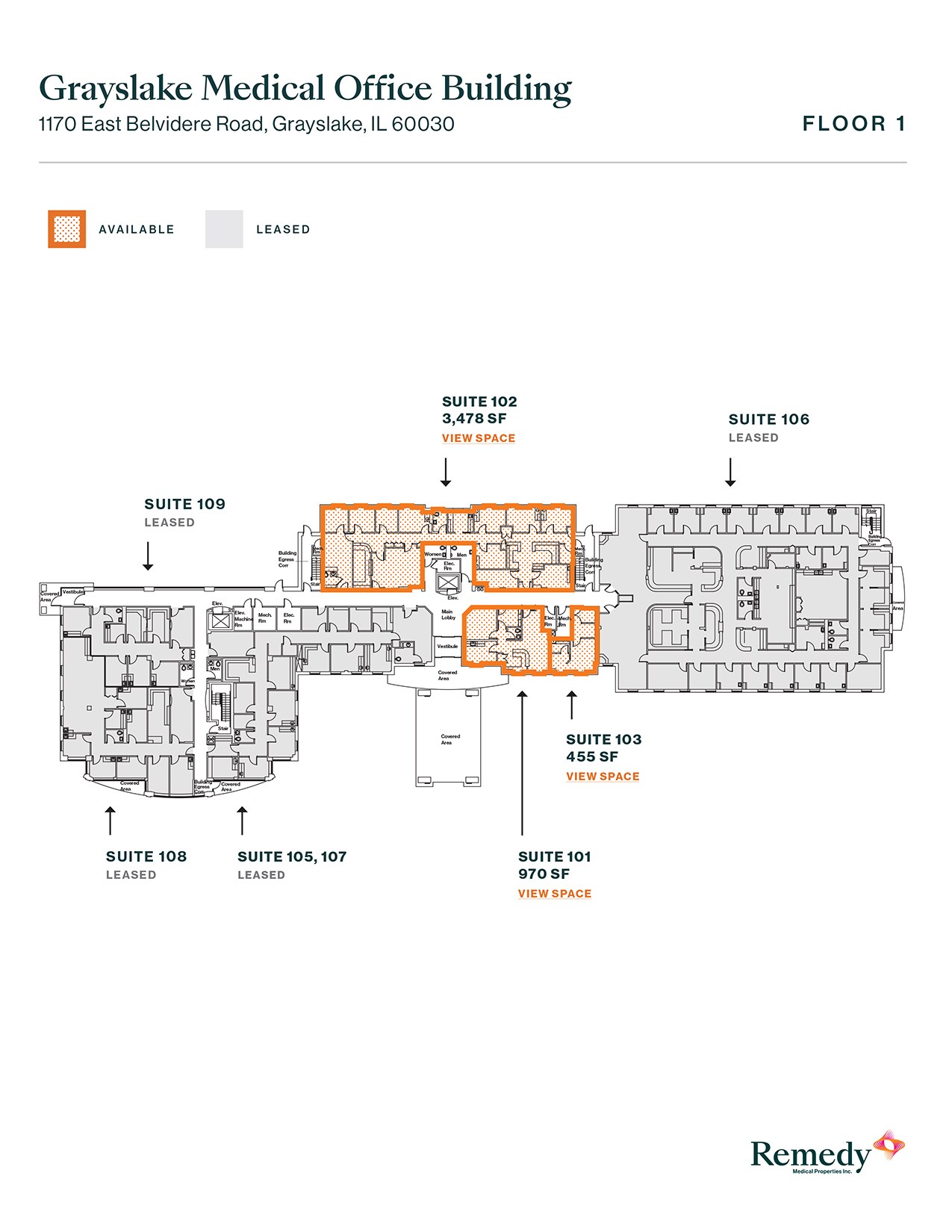 1170 E Belvidere Rd, Grayslake, IL for lease Floor Plan- Image 1 of 1