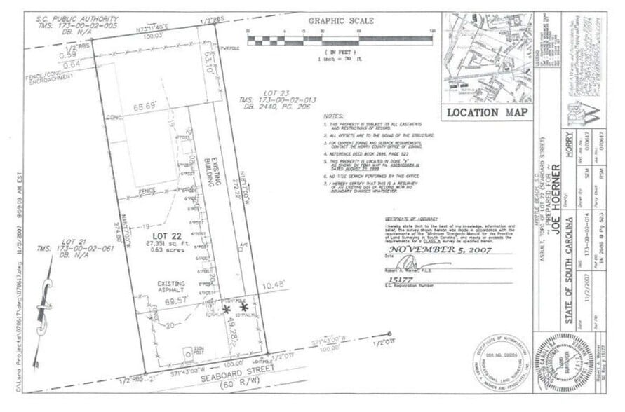 807 Seaboard St, Myrtle Beach, SC for lease - Site Plan - Image 3 of 16