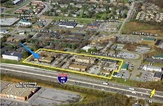 9000 Executive Park Dr, Knoxville, TN - AÉRIEN  Vue de la carte