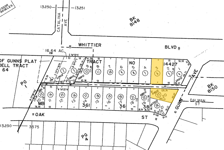 14442 Whittier Blvd, Whittier, CA for lease - Plat Map - Image 2 of 3