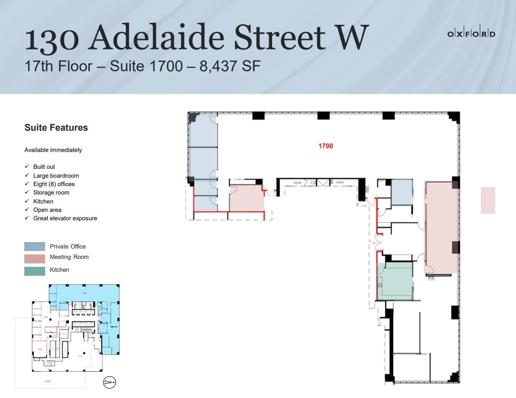130 Adelaide St W, Toronto, ON for lease Floor Plan- Image 1 of 1