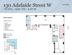 130 Adelaide St W, Toronto, ON for lease Floor Plan- Image 1 of 1