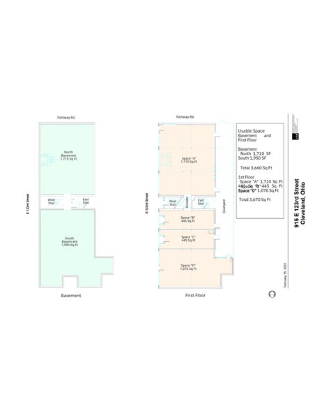 917 E 123rd St, Cleveland, OH for sale - Floor Plan - Image 2 of 4