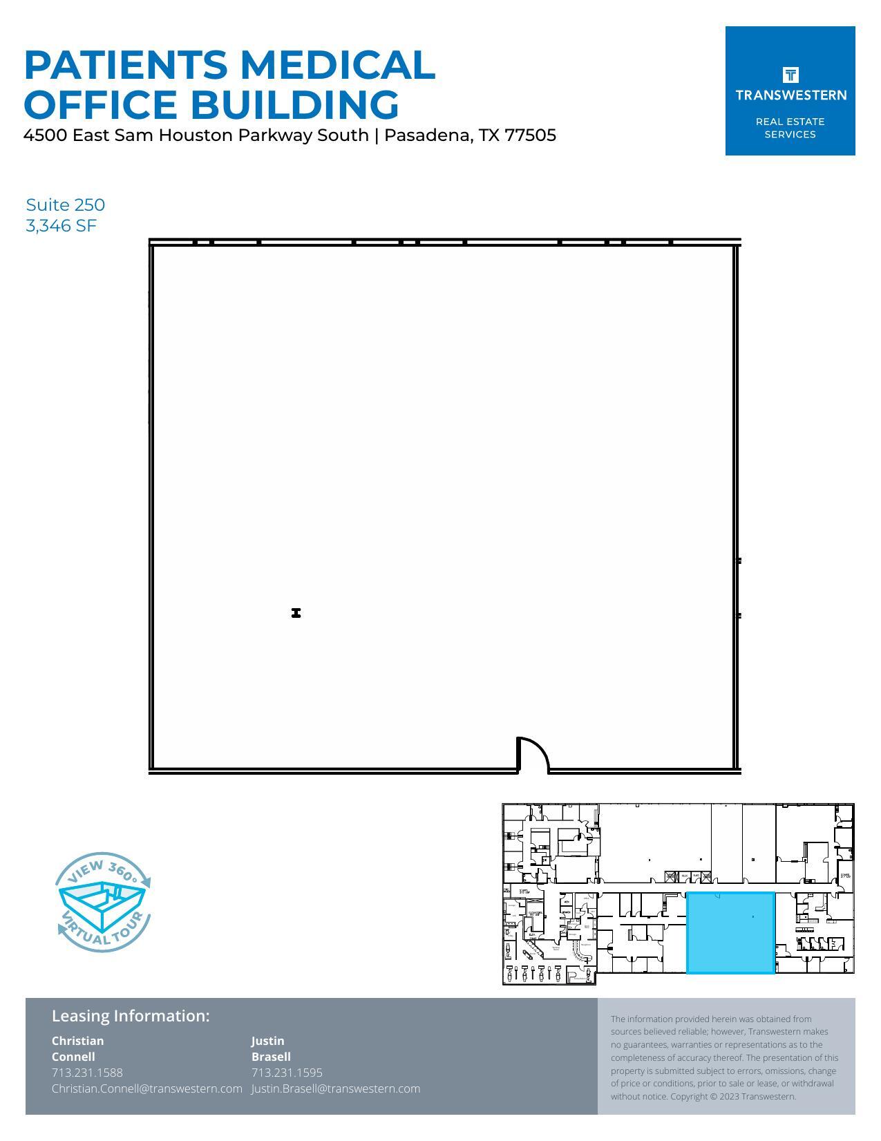 4500 E Sam Houston Pky S, Pasadena, TX à louer Plan d’étage- Image 1 de 1