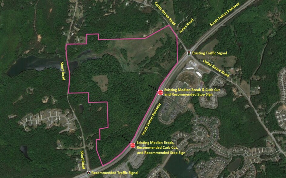 7840 Cedar Grove Rd, Fairburn, GA à vendre - Aérien - Image 2 de 8