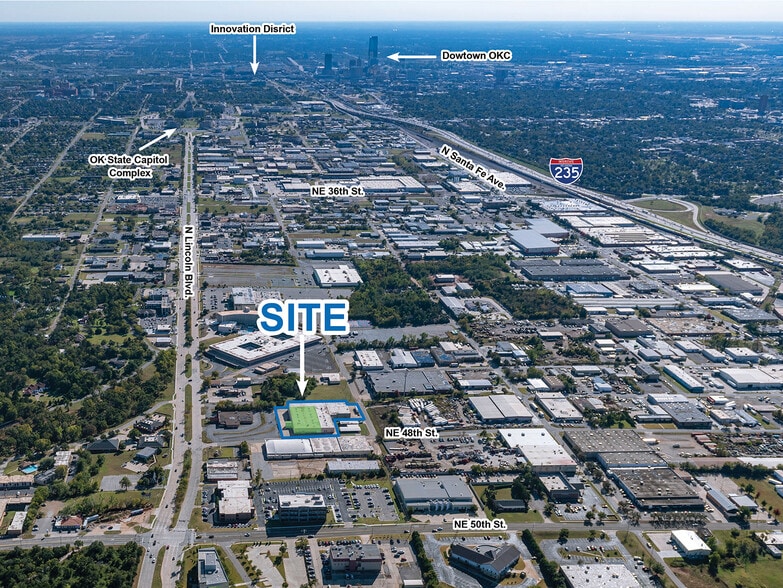416 NE 48th St, Oklahoma City, OK for lease - Aerial - Image 3 of 4