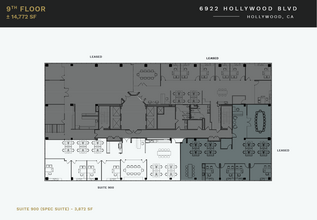 6922 Hollywood Blvd, Los Angeles, CA for lease Floor Plan- Image 1 of 1