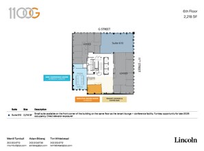 1100 G St NW, Washington, DC à louer Plan d’étage- Image 1 de 1