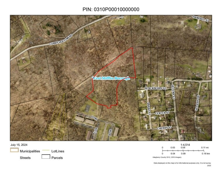 0 Lebanon School Road, West Mifflin, PA for sale - Aerial - Image 3 of 5