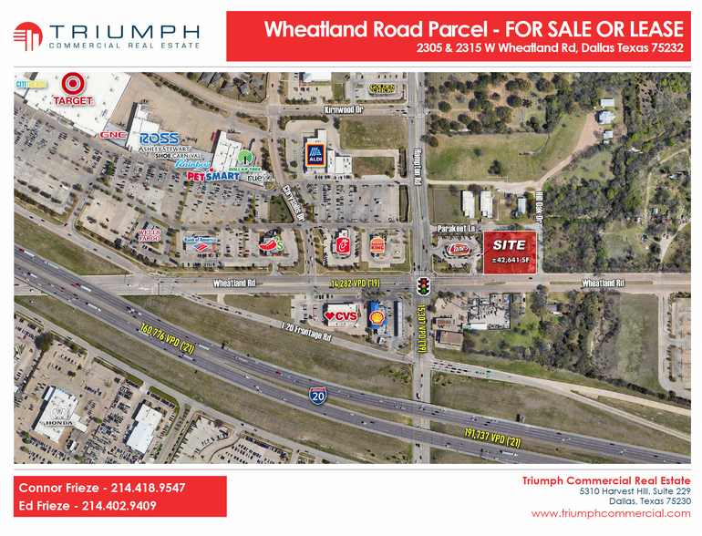 Wheatland Rd & Hill Oak Dr, Dallas, TX à vendre - Photo du b timent - Image 1 de 2