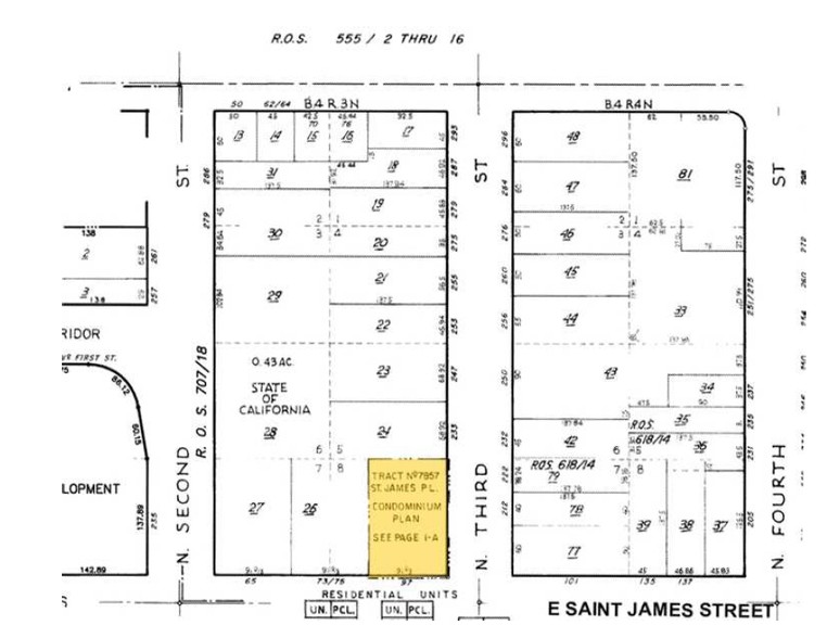 97 E Saint James St, San Jose, CA à vendre - Plan cadastral - Image 2 de 20